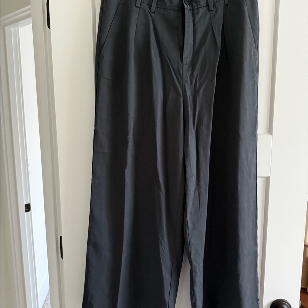 Banana Republic Black Wide-Leg Pants
